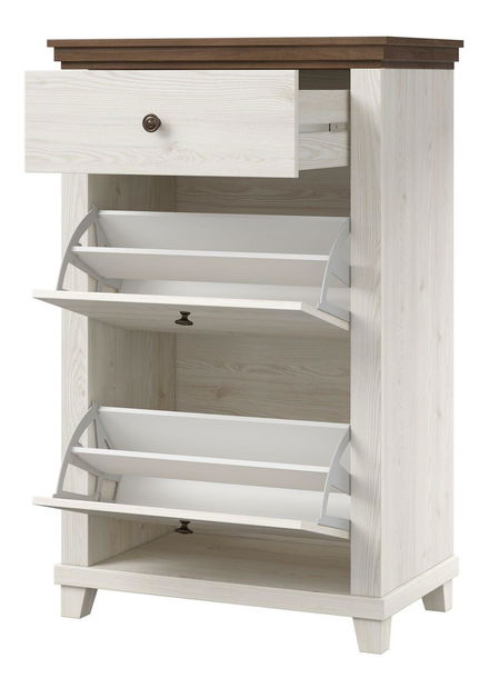 Komoda Navori (popolavá + dub lefkas)