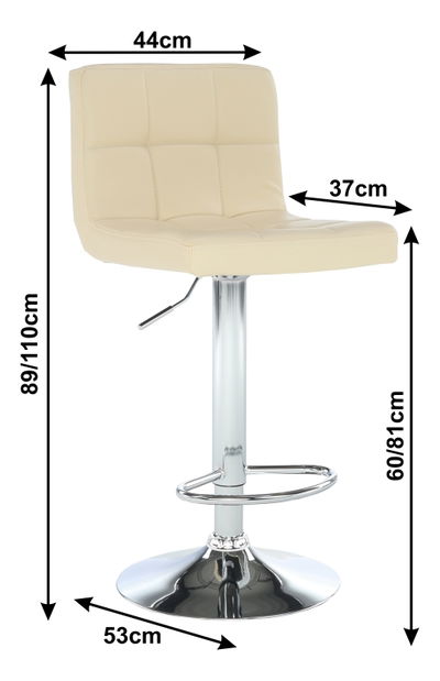 Barová stolička Kaisa (béžová) *výpredaj