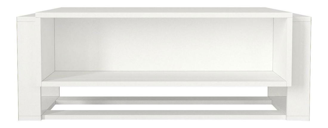 Konferenčný stolík Biano (biela + zlatá)