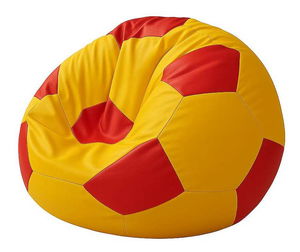 Sedaci vak Futbalos (červená + žltá)