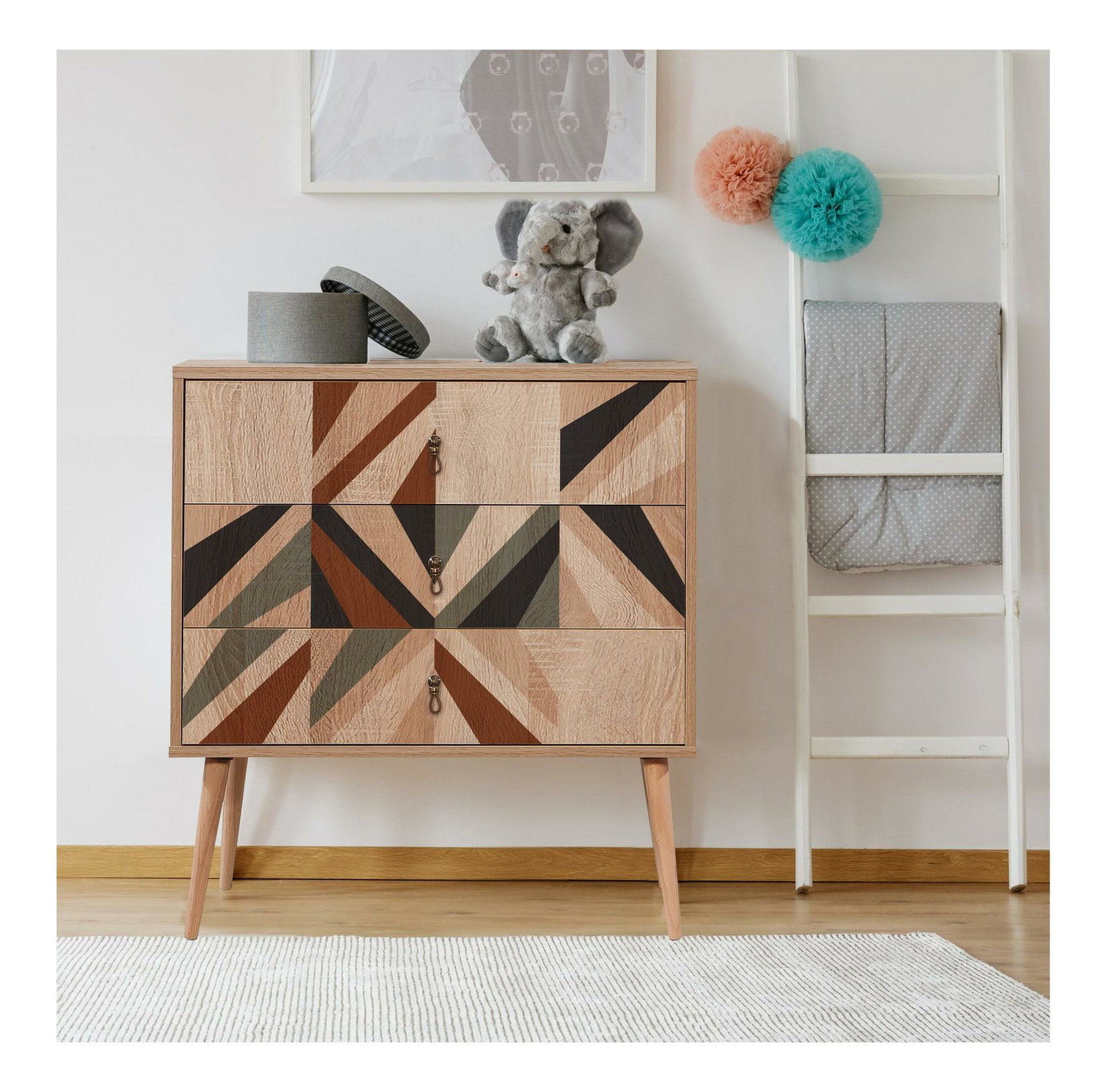 Komód Cettelona T (sokszínű)