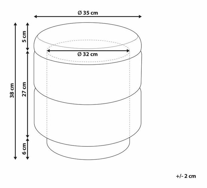 Taburete Ogdza (alb)