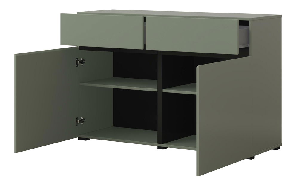 Komoda Crossroad G45 (bor zelena + crna)