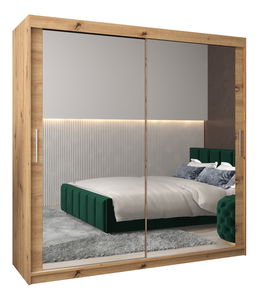 Dulap de haine 200 cm Toki 3 (stejar artisan + stejar artisan)