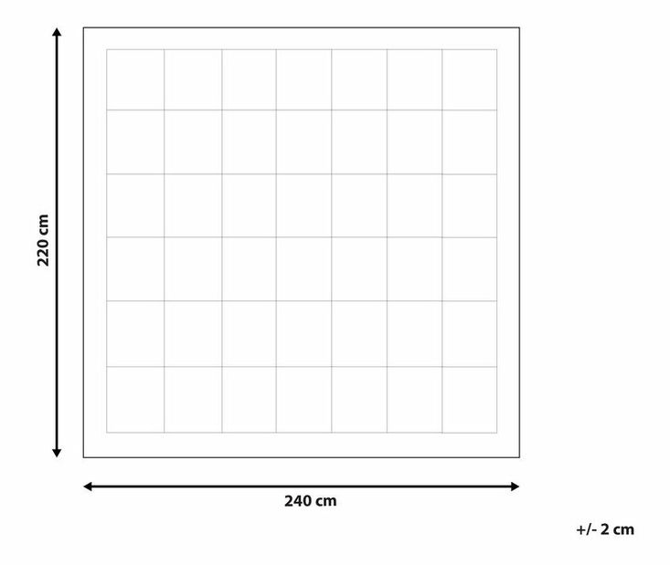 Prikrývka 240x220 cm Karibo (biela)