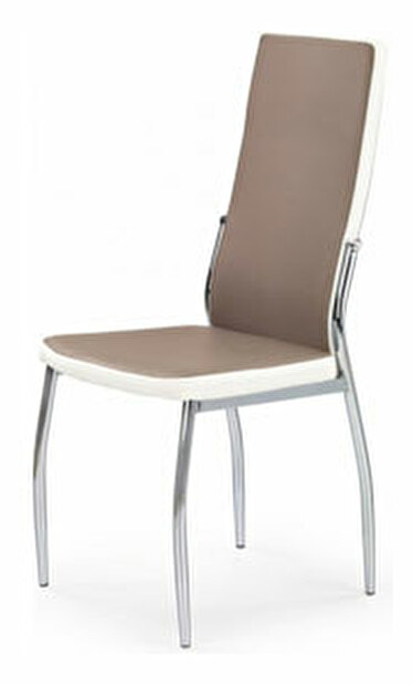 Jedálenská stolička K210 (cappuccino + biela)