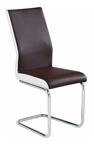 Scaun de sufragerie Nacton (Maro + Alb)