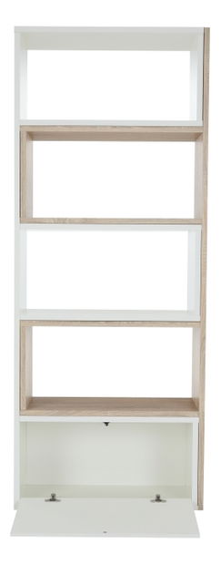 Polcos szekrény Unwest (fehér + sonoma tölgy) *kiárusítás