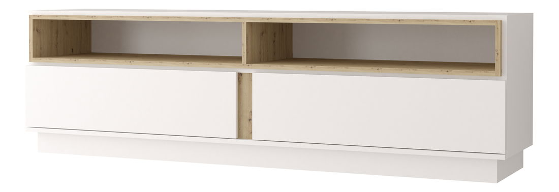 TV asztal/szekrény Gabrielle 09 (artisan tölgy + fehér)