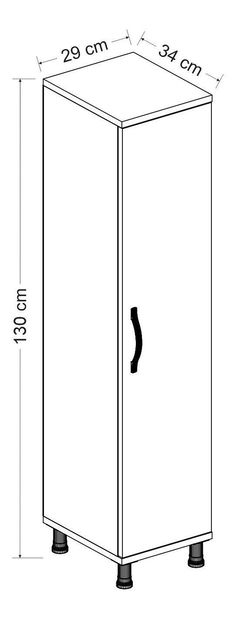 Dulap de haine Sawyer (Alb)