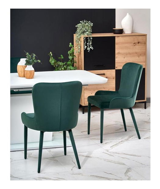 Széthúzható étkezőasztal 160-200 cm Boyce (fehér) (6 8 fő részére)