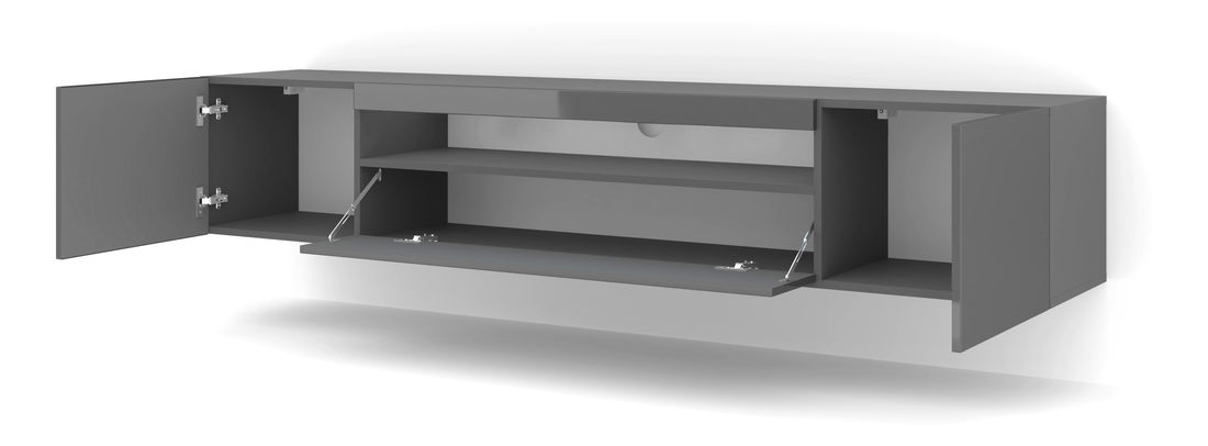 Masă TV/Dulap Aurinko 200 (grafit lucios)