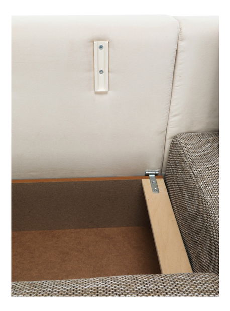 Sarokkanapé Orlan (krém + barna) (J)