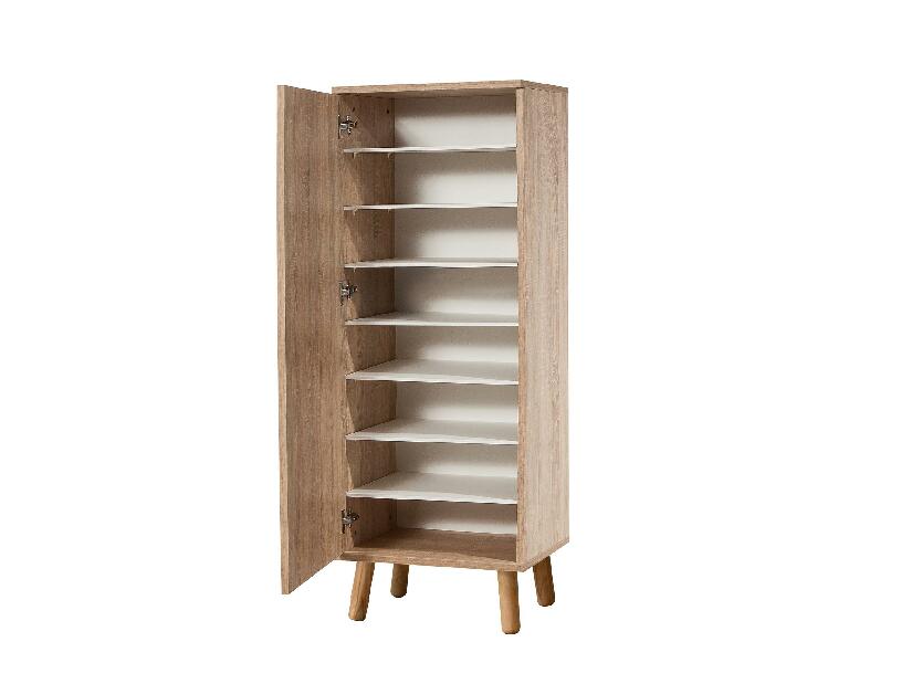 Mobilier Hol Beside 1 (stejar sonoma + verde) 