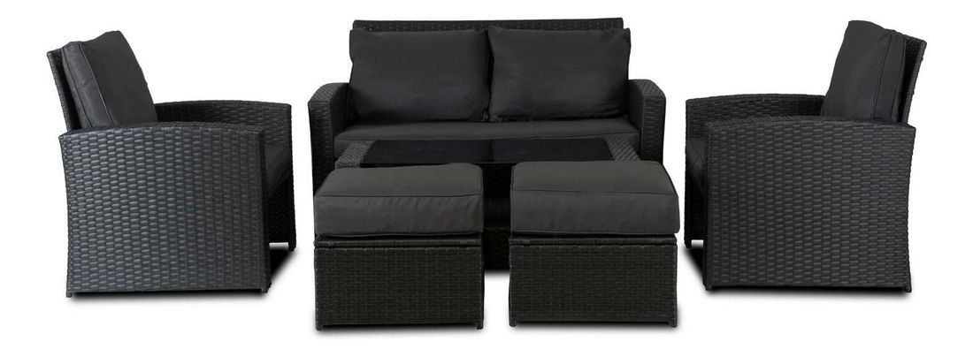 Kerti szett Fastos (sötétszürke) (6 fő részére)