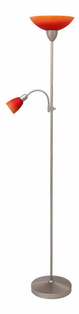 Stojanová lampa Rainbow 4017 (saténová chrómová + pomarančová)