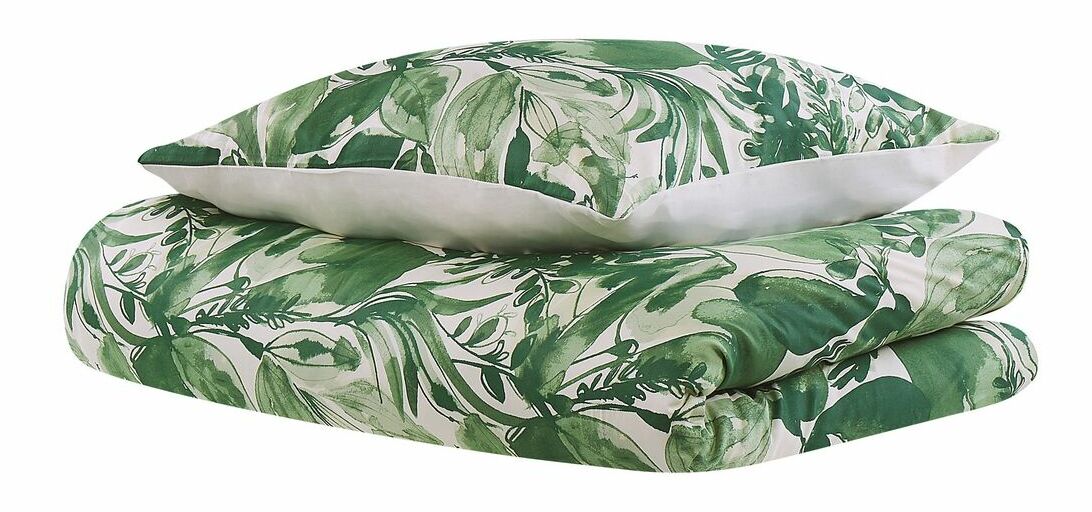 Posteľná bielizeň 135 x 200 cm Galaxy (zelená) (komplet s obliečkami na vankúš)