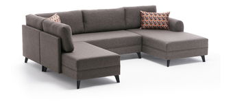 Rozkladacia pohovka  Belli (hnedá)