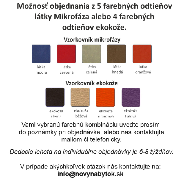 Dvojkreslo Cuba Micro oranžová