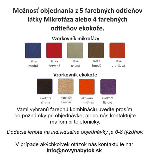 Dvojkreslo Cuba Micro oranžová