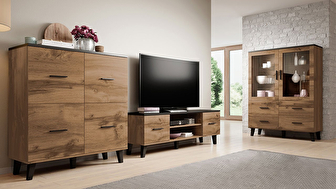 Mobilier living II Samara (Wotan + Wotan + negru)