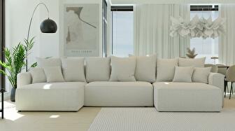 Rohová sedačka Napolia U (béžová)
