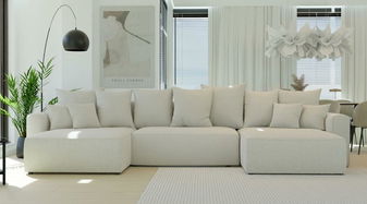 Sarokkanapé Napolia U (bézs)