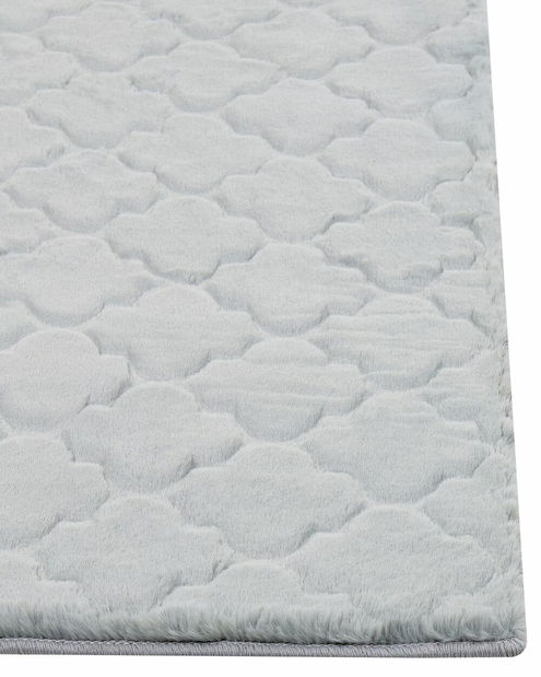 Koberec z umelej kožušiny 160 x 230 cm Gharry (svetlosivá)