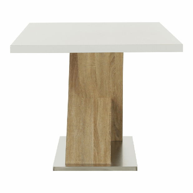 Jedálenský stôl 160 cm Farni (biela + dub sonoma)