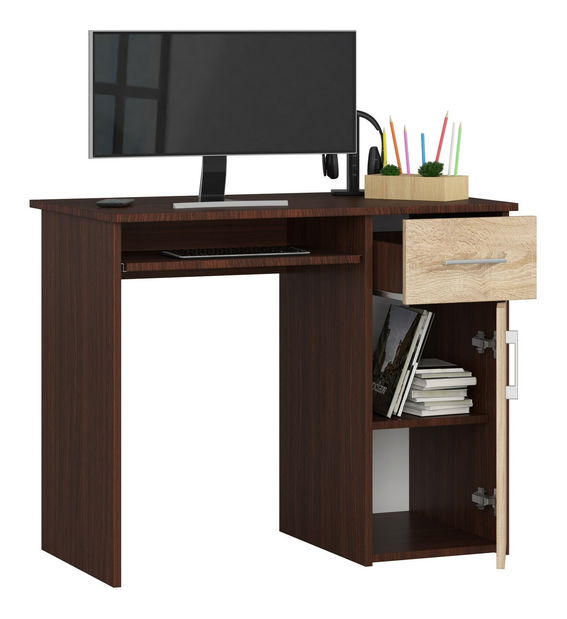 PC asztal Padma (wenge + szonoma tölgy)