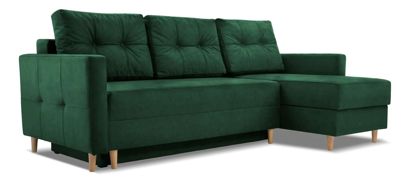 Sarokkanapé Meshire (zöld) (J)