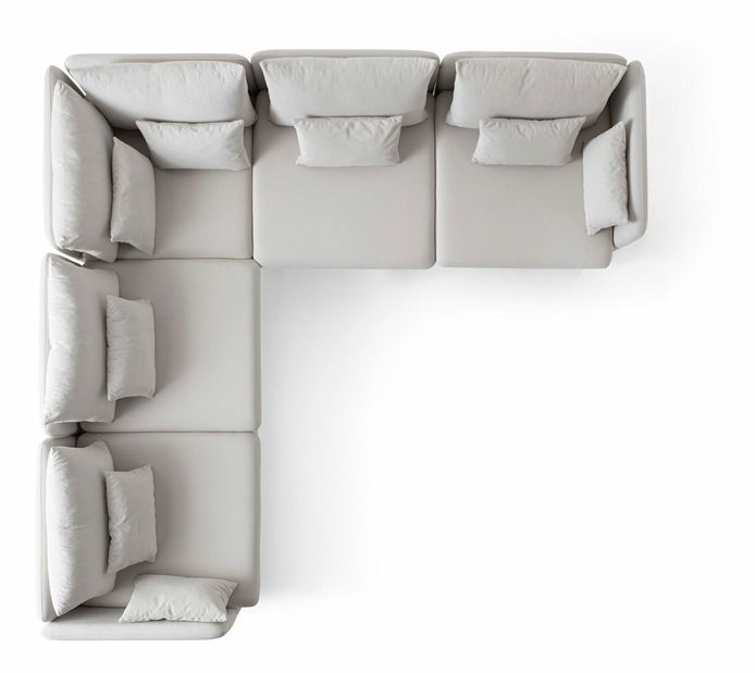 Rohová sedačka Flexxia (krémová) (L)