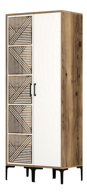 Dulap de haine Kiara PS (Nuc + Alb)