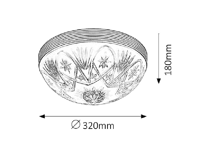 Stropné svietidlo Annabella 8638 (bronzová)