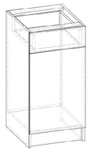 Dulap inferior de bucătărie Lenna LV-10 (sonoma deschis)