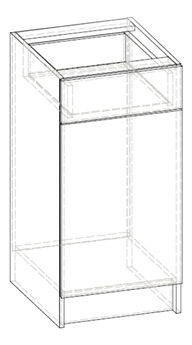 Dulap inferior de bucătărie Lenna LV-10 (sonoma deschis)