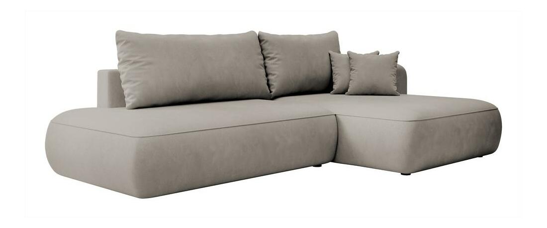 Colțar Fergie (D) (gri bej + negru)