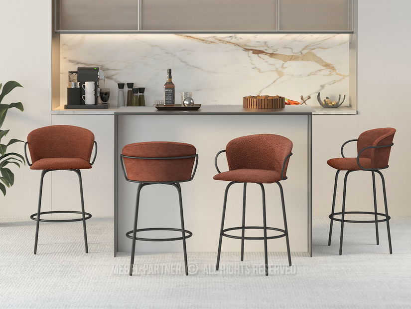 Scaun bar Simonte (negru)