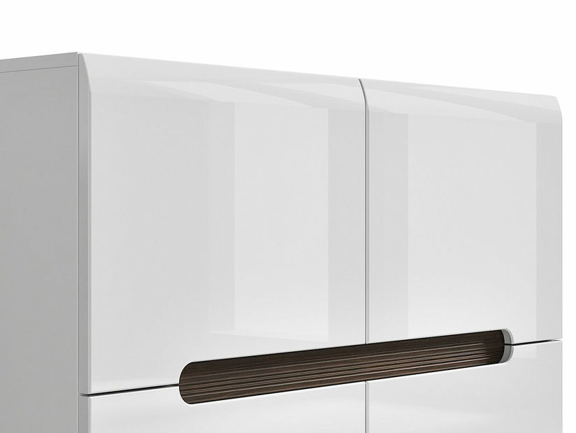 Dulap Azteca Trio SFK4D/8/11 (Alb + Alb lucios)