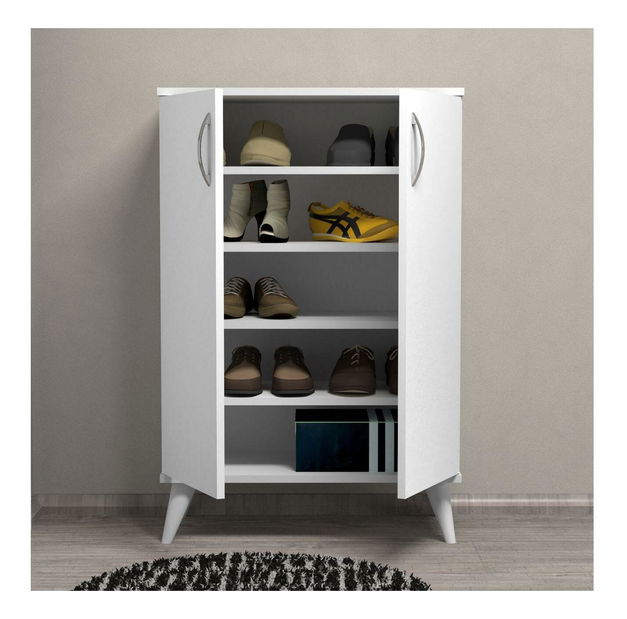 Cipőtároló (cipősszekrény) Dakiku (fehér)