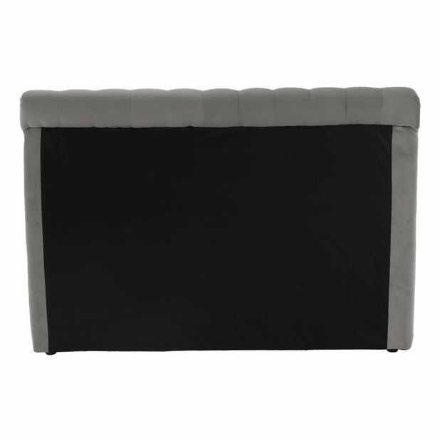 Pat matrimonial 160 cm Angi (gri) (cu somieră) 