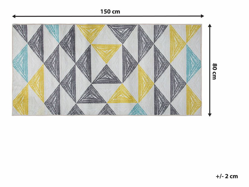 Szőnyeg 150 cm Kales (világosszürke)