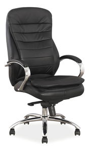 Fotoliu de birou Havas (piele ecologică negru)