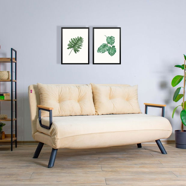 Canapea futon Sandy (bej)