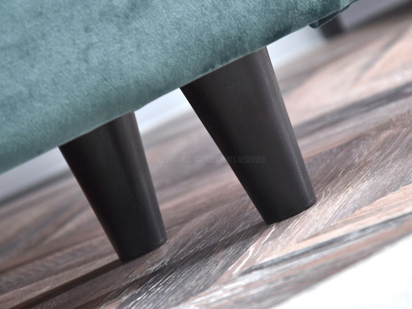 Kétszemélyes kanapé Bacteria (fekete)