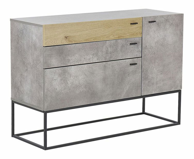 Komoda ATTIERA (siva)