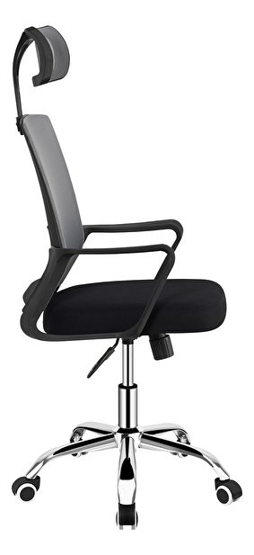 Kancelárska stolička Dekan (svetlosivá + čierna) *výpredaj