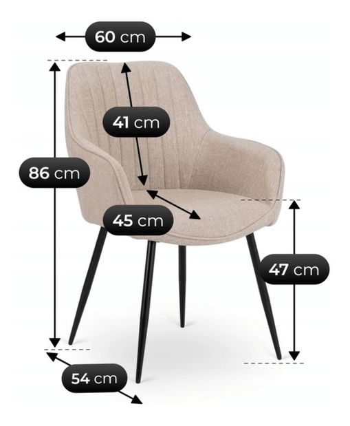 Étkezőszék Maliga (bézs) 