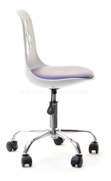 Stolička Footy (fialová + chrómová)