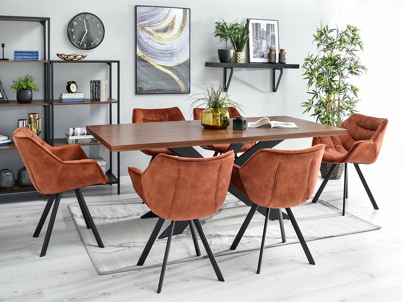 Scaun Nina (cupru + negru)